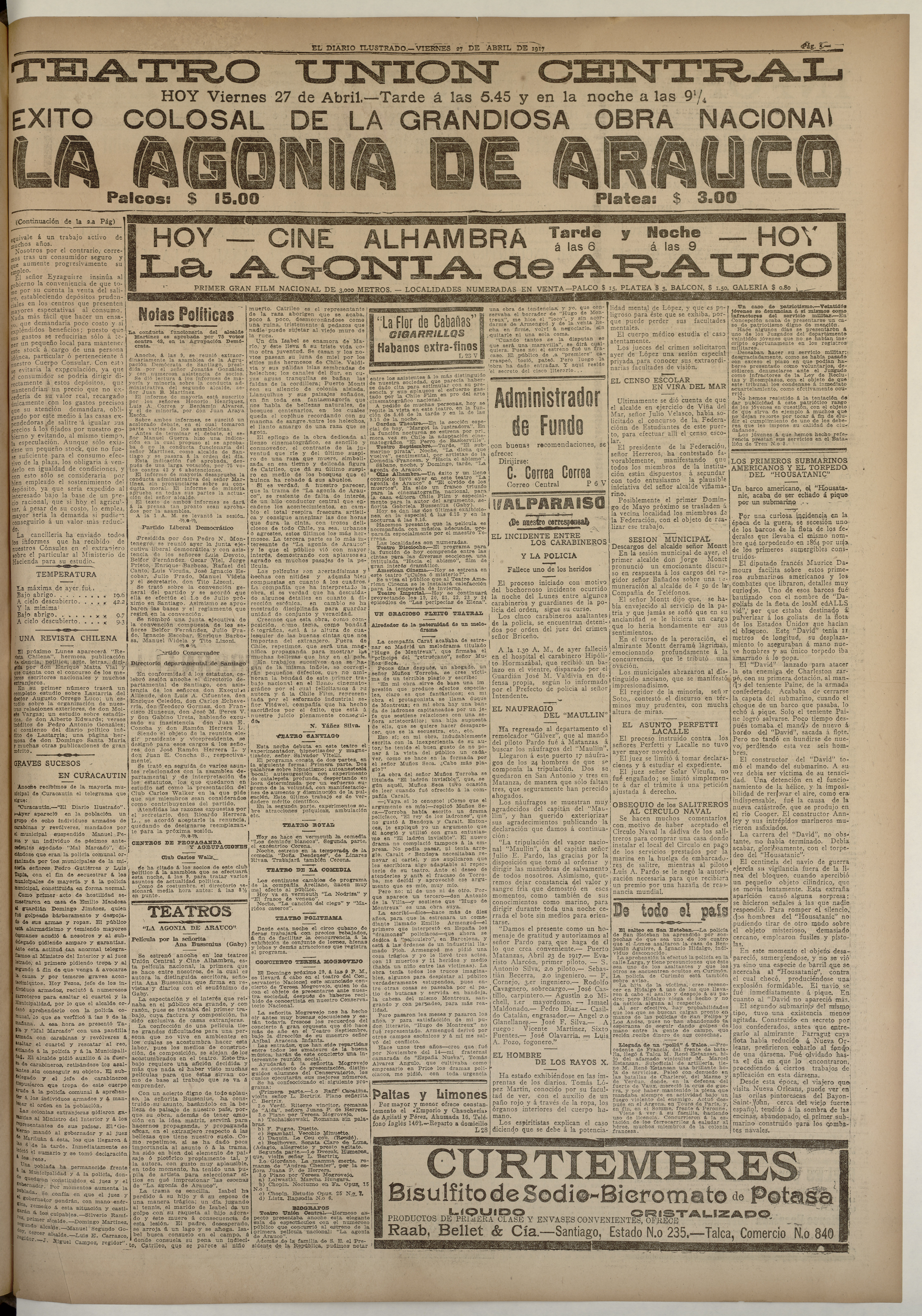 La agonía de Arauco