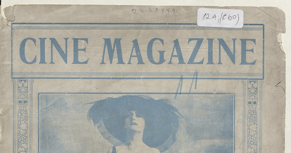 Cine magazine. Revista teatral, social y de cinematografía. Año I, número 1, primera quincena de septiembre de 1919
