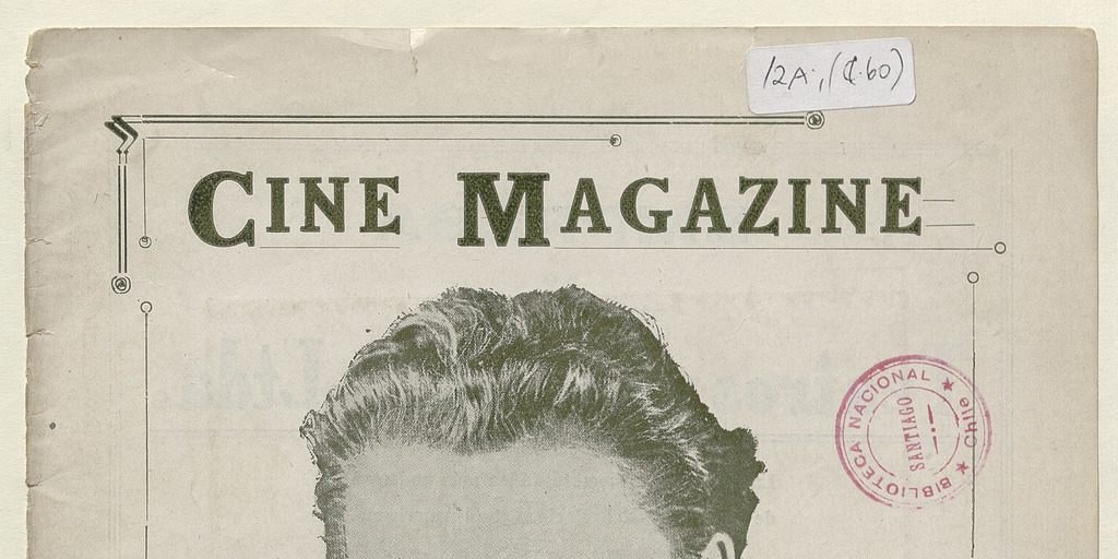 Cine magazine. Revista teatral, social y de cinematografía. Año I, número 6, diciembre de 1919