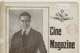 Cine magazine. Revista teatral, social y de cinematografía. Año I, número 8, enero de 1920
