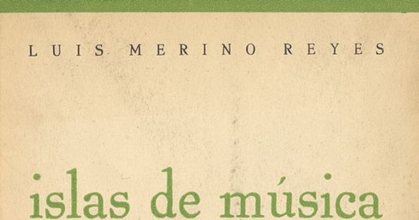  Portada Islas de música de Luis Merino Reyes