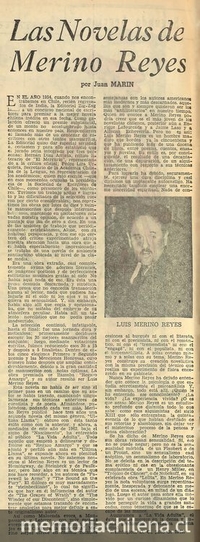 Las novelas de Merino Reyes