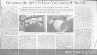 Generación del 38, una voz para el pueblo