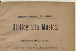 Bibliografía musical