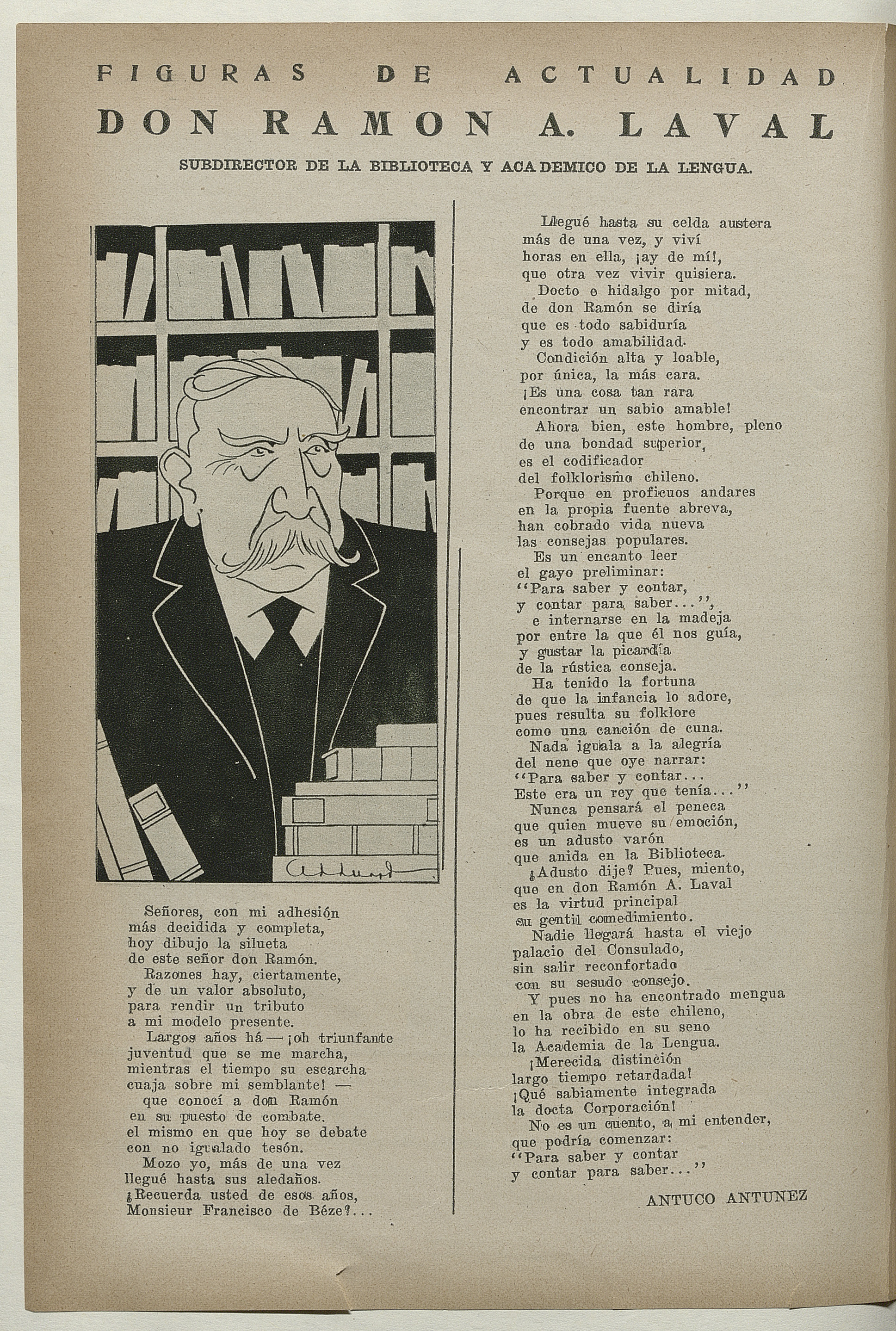 Figuras de actualidad: Don Ramón A. Laval