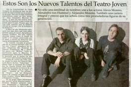 Estos son los nuevos talentos del teatro joven