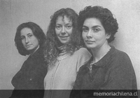 Amparo Noguera, Claudia Di Girólamo y Tamara Acosta, 1996