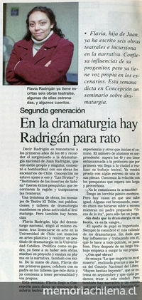 En la dramaturgia hay Radrigán para rato