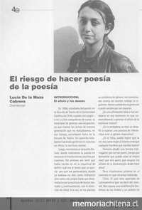 El riesgo de hacer poesía de la poesía