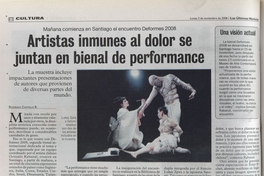 Artistas inmunes al dolor se juntan en bienal de performance