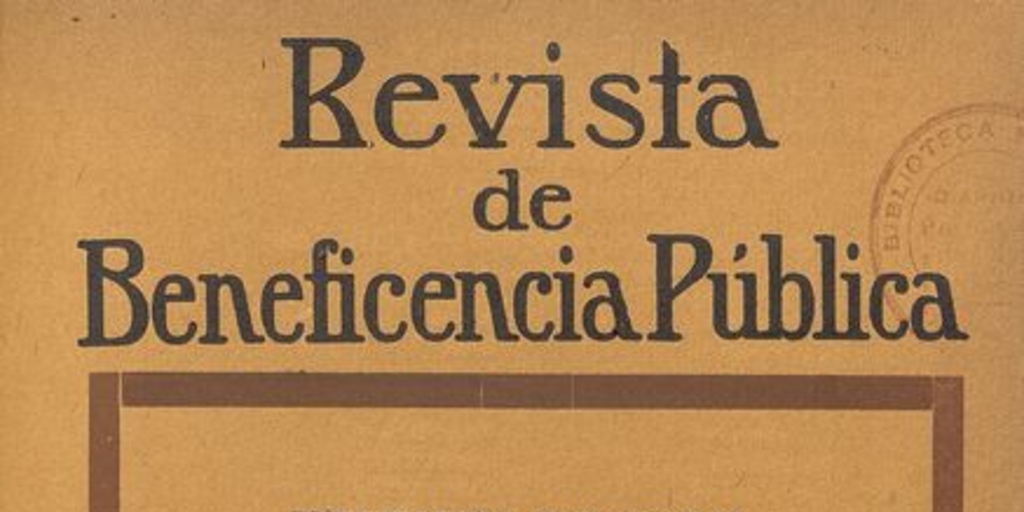 "Consideraciones sobre personal auxiliar el médico, de la sanidad nacional y del servicio social", Revista de Beneficencia Pública, IX, (3): 396-411, 1925.