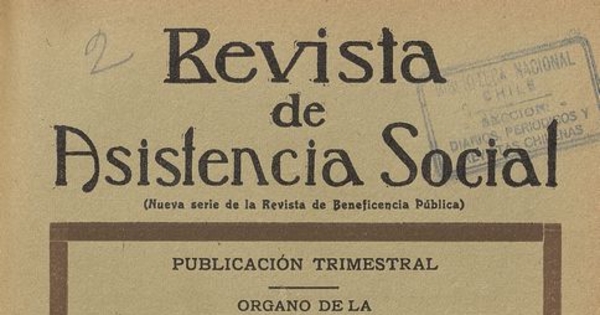 "Especialización de las Enfermeras", Revista de Asistencia Social, III, (2): 132-139, junio 1934