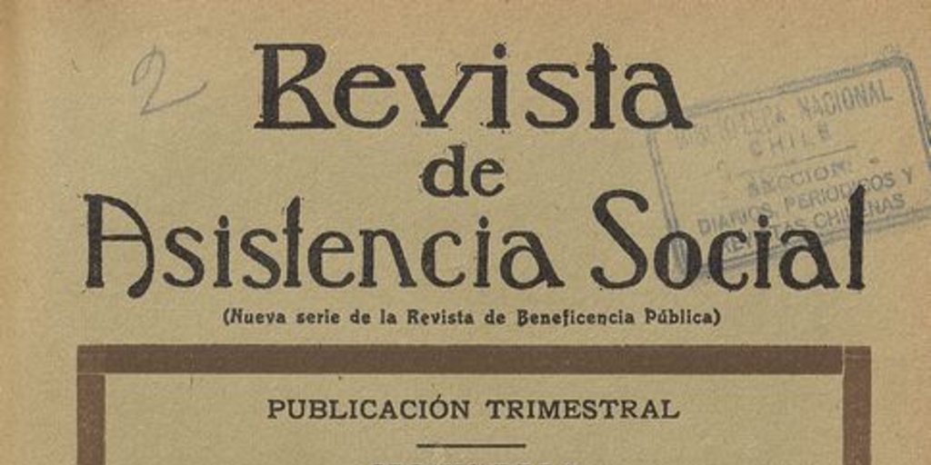 "Especialización de las Enfermeras", Revista de Asistencia Social, III, (2): 132-139, junio 1934