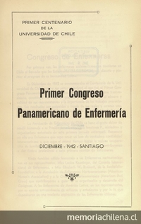 "La enfermera en un servicio de neuro-psiaquiatría infantil" en Congreso Panamericano de Enfermería (Primer). Santiago, 14-20 de diciembre 1942. Santiago: El Imparcial, 1944, xxxi, 226 p.