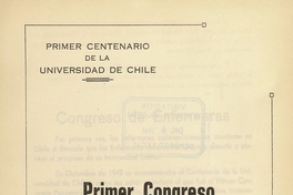 "La enfermera en un servicio de neuro-psiaquiatría infantil" en Congreso Panamericano de Enfermería (Primer). Santiago, 14-20 de diciembre 1942. Santiago: El Imparcial, 1944, xxxi, 226 p.