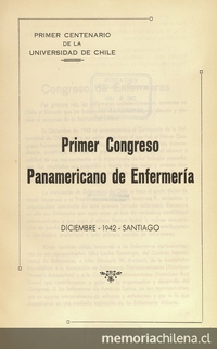 "La enfermera visitadora sanitaria en los servicios de sanidad provincial" en Congreso Panamericano de Enfermería (Primer). Santiago, 14-20 de diciembre 1942. Santiago: El Imparcial, 1944, xxxi, 226 p.