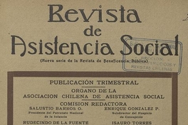 "Escuelas de Enfermeras", Revista de Asistencia Social, II, (1): 39-69, 1933.