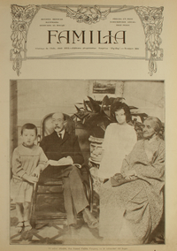 Portada de Familia. Año VI, número 64, abril de 1915