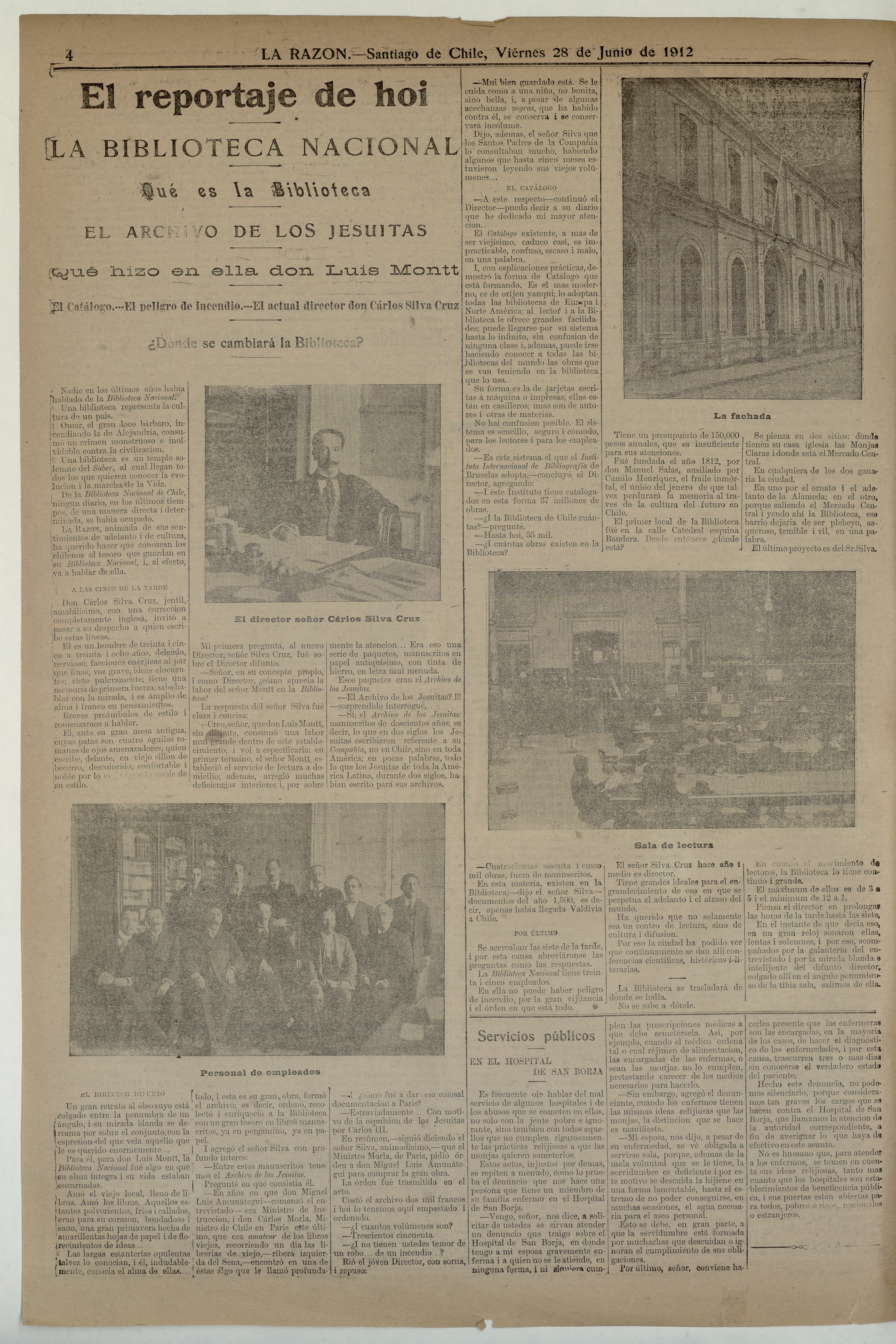 El reportaje de hoy. La Biblioteca Nacional