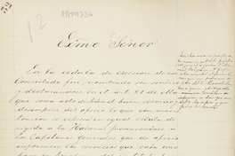 Memoria que en cumplimiento de lo que S.M. previene en la Real Cédula de erección del Consulado de Chile
