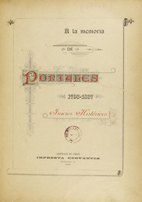 A la memoria de Portales, 1793-1837: juicios históricos.