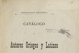 Catálogo de autores griegos y latinos