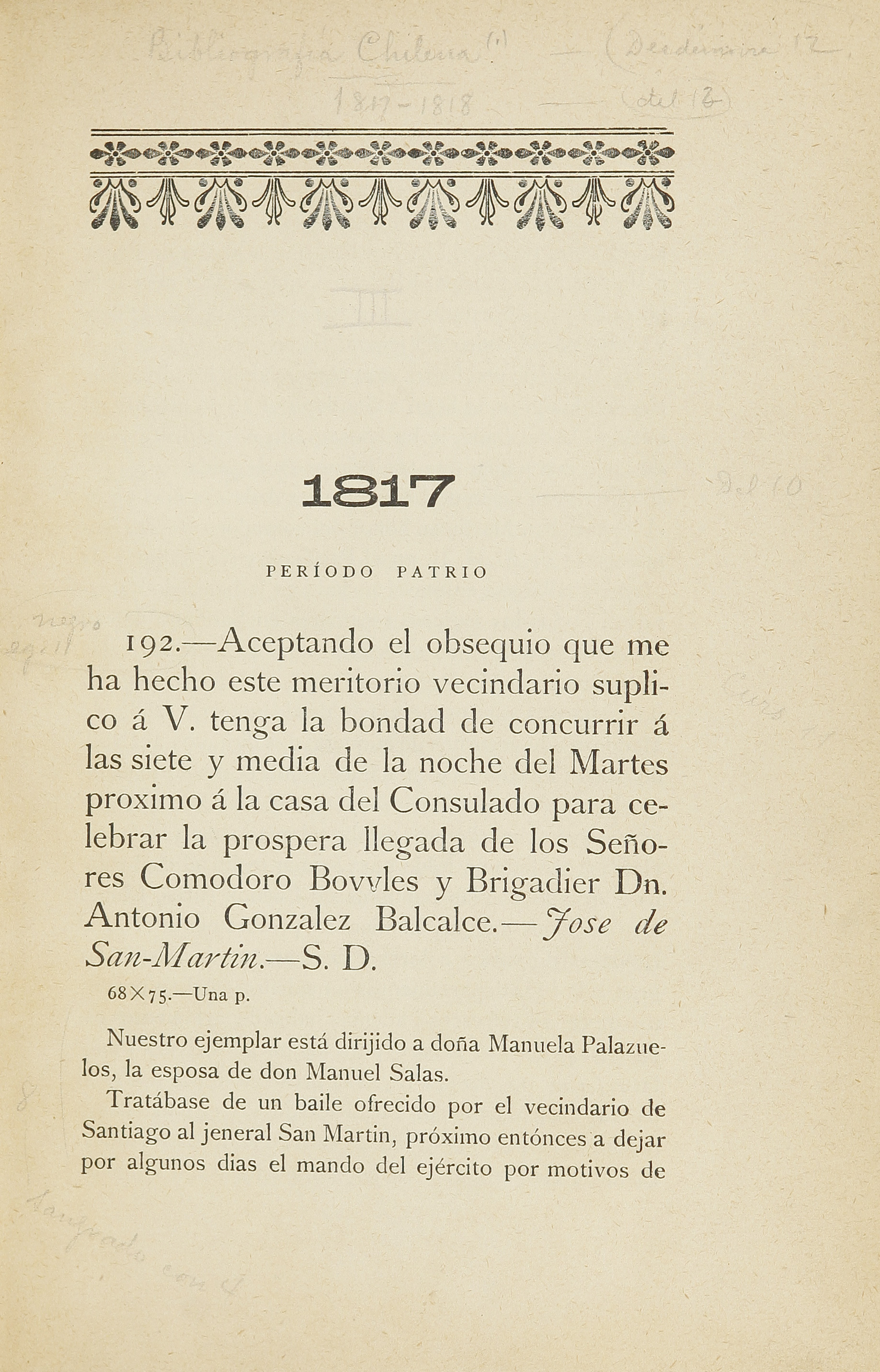 Bibliografía chilena. Tomo III