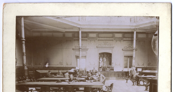 Salón de lectura de la antigua Biblioteca Nacional