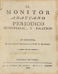 El Monitor Araucano, tomo 1, número 57, jueves 19 de agosto de 1813