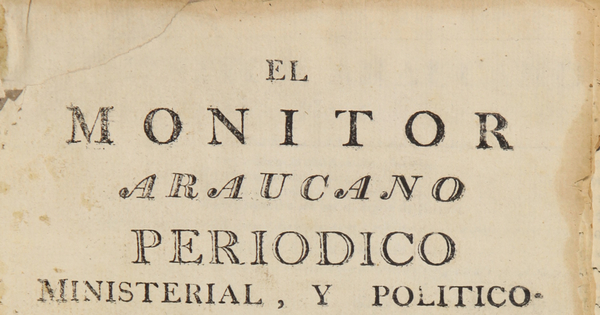 El Monitor Araucano, tomo 1, número 57, jueves 19 de agosto de 1813