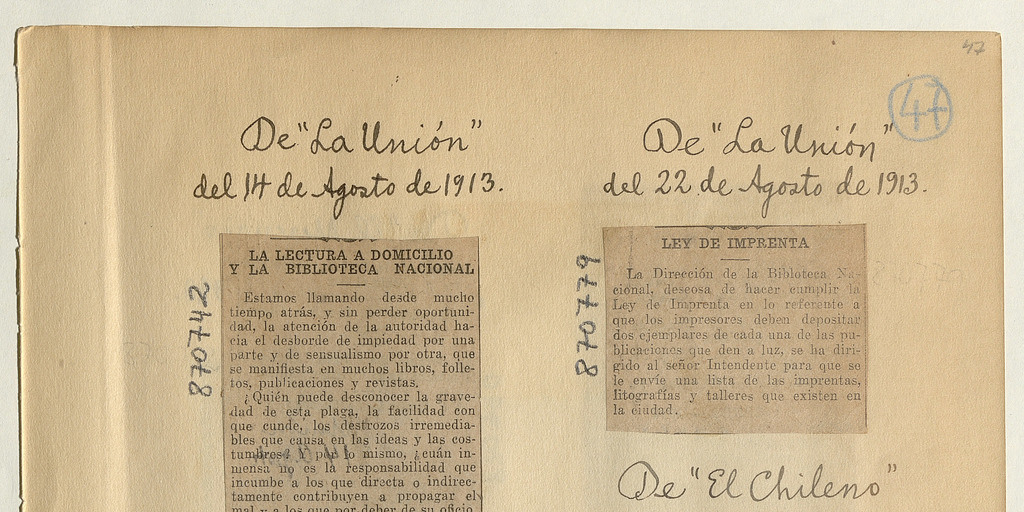 Ley de Imprenta: [artículo]