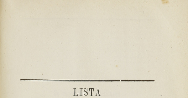 Lista de las publicaciones chilenas: que constituyen la primera remesa que el Gobierno de Chile envía al del Reino de Italia, en 1874