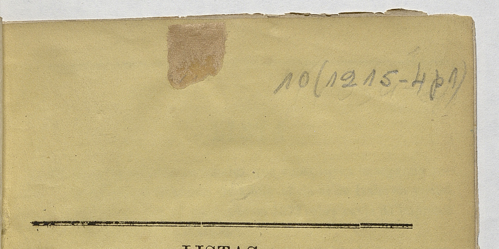 Lista de las publicaciones chilenas: que constituyen en 1875 la segunda remesa enviada al gobierno de Italia y la tercera hecha a la Biblioteca de la Universidad de Buenos Aires