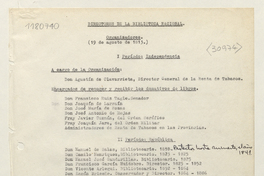 Directores de la Biblioteca Nacional