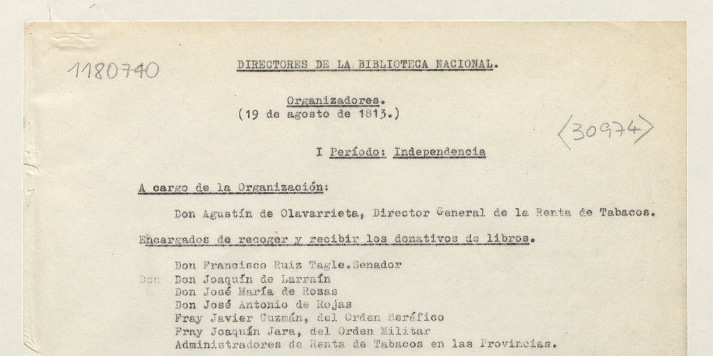 Directores de la Biblioteca Nacional