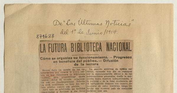 La futura Biblioteca Nacional