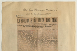 La futura Biblioteca Nacional