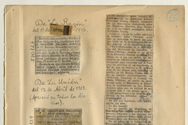 Instalación provisoria de la Biblioteca Nacional en el edificio de las Monjas Claras: [artículo] /Ferrocarril de Ovalle a Punitaqui -- Las obras de defensa y agua potable de Vallenar…