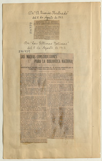 Edificios de la Moneda y de la Biblioteca Nacional