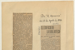 El edificio de la Biblioteca Nacional