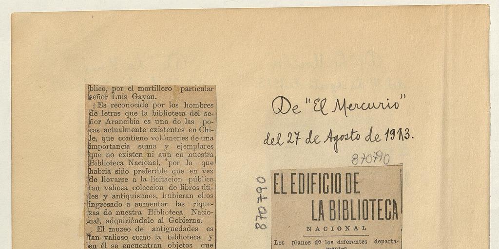 El edificio de la Biblioteca Nacional