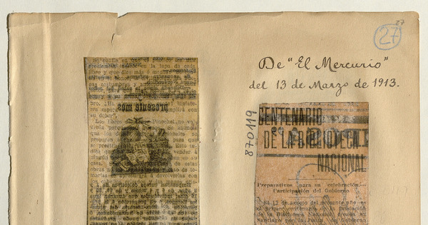 Centenario de la Biblioteca Nacional