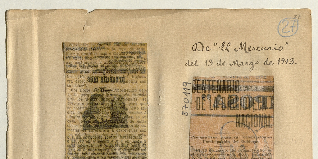 Centenario de la Biblioteca Nacional