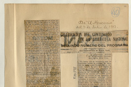 El Centenario de la Biblioteca Nacional