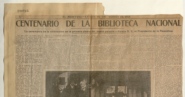 Centenario de la Biblioteca Nacional