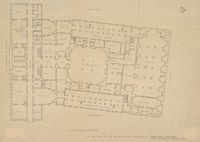 Biblioteca Nacional [material cartográfico]: plan de uso de los recintos. Planta subterráneo