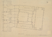 Biblioteca Nacional [material cartográfico]: plan de uso de los recintos. Biblioteca Nacional [material cartográfico]: plan de uso de los recintos. Planta 2° piso