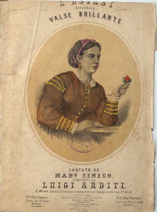 Portada de Álbum de música, de Clorinda del Villar de Fuentes [1897]