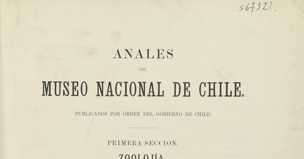 Algunos peces de Chile. Santiago de Chile: [s.n.], 1892 (Leipzig: Impr. de F.A. Brockhaus). 16 p.