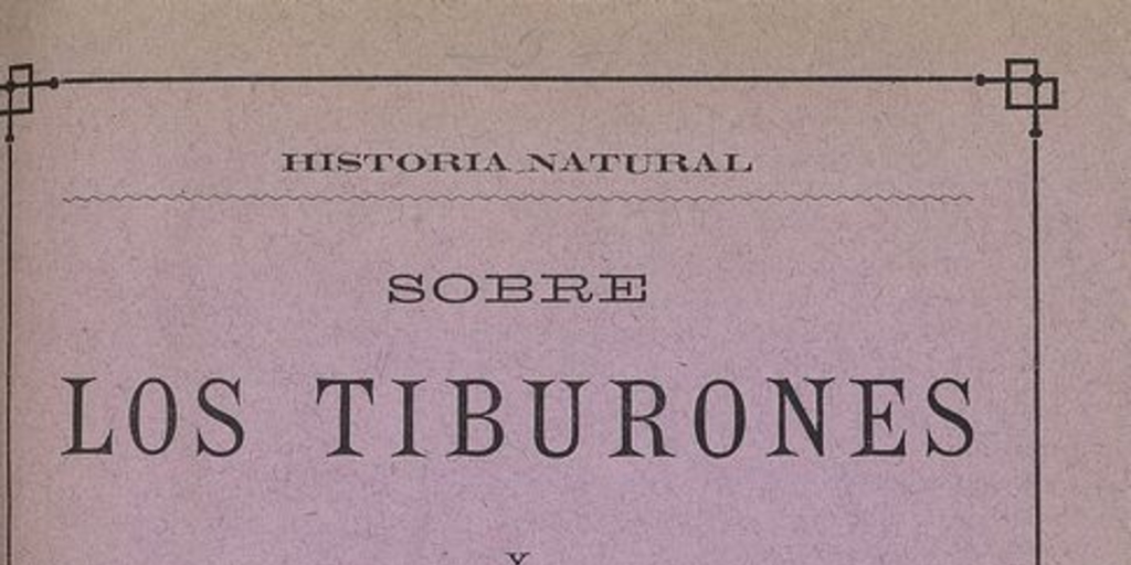 Los tiburones y algunos peces de Chile. Santiago de Chile: Impr. Nacional, 1887. 42 p.